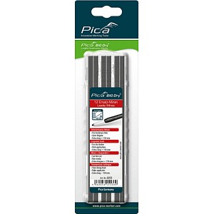 4260056155369 - Big Dry Bleistiftminen für Zimmermannsbleistift mit Druckmechanismus grau 2H 20 - 50 mm 4260056155369 12 Stück
