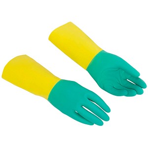 vileda® PROFESSIONAL unisex Gummihandschuhe HeavyWeight - Der Robuste gelb Größe L, 1 Paar