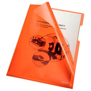 9003262130677 - Sichthüllen 205000OR A4 orange klar glatt oben & rechts offen 015mm 9003262130677 100 Stück