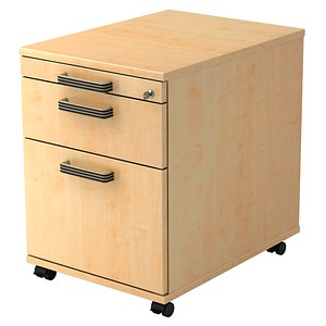 HAMMERBACHER AC20 SG Rollcontainer ahorn 3 Auszüge 42,8 x 58,0 x 59,0 cm