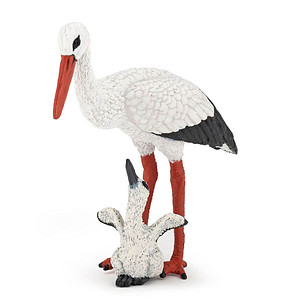 3465000501594 - 50159 Storch mit Storchjunges Spielfigur 3465000501594 papo