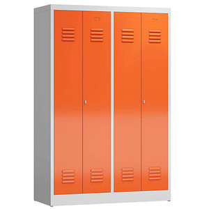 4061815856240 - Spind ClassiX feuerrot lichtgrau X-510444 2 Schließfächer 1185 x 500 x 1800 cm 4061815856240 LÜLLMANN 4061815856240 - Spind ClassiX feuerrot lichtgrau X-510444 2 Schließfächer 1185 x 500 x 1800 cm 4061815856240 LÜLLMANN