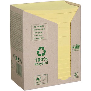 4046719100682 - Haftnotizen RC 16x100 Bl gelb 126x76mm 4046719100682 16 Stück