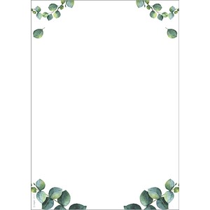 SIGEL Motivpapier weiß/grün DIN A4 90 g/m² 100 Blatt
