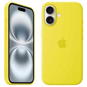 Image of Apple Silikon Case mit MagSafe Handy-Cover für Apple iPhone 16 sternfrucht