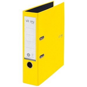 VON LEITZ Ordner gelb Karton 8,0 cm DIN A4, 1 St.