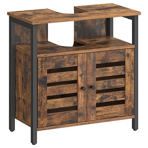 VASAGLE Waschbeckenunterschrank vintagebraun 60,0 x 30,0 x 60,0 cm