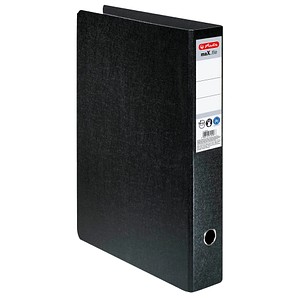 4008110313948 - herlitz Ordner Ordner A3 Hoch 75mm sz Rückenbreite 75 cm DIN A3 hoch Karton schwarz marmoriert