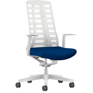 Bürostuhl PUREis3 PU213 8144/MH32/3283/702 blau, weiß