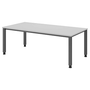 4032062311332 - HAMMERBACHER QS2E höhenverstellbarer Schreibtisch lichtgrau rechteckig 4-Fuß-Gestell grau 2000 x 1000 cm 4032062311332 - HAMMERBACHER QS2E höhenverstellbarer Schreibtisch lichtgrau rechteckig 4-Fuß-Gestell grau 2000 x 1000 cm