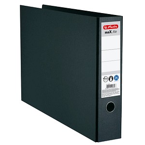herlitz maX.file Ordner schwarz marmoriert Karton 7,5 cm DIN A3 quer herlitz maX.file Ordner schwarz marmoriert Karton 7,5 cm DIN A3 quer