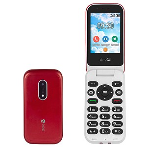 7030 Großtasten-Handy rot-weiß
