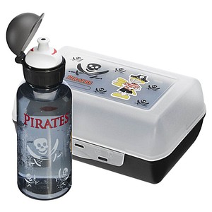 Kinder Trinkflasche & Lunchbox Pirat