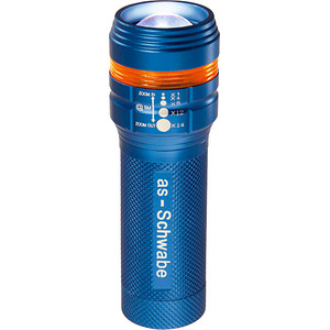 as-Schwabe XT1 LED Taschenlampe blau 11,0 cm, 70/100 Lumen