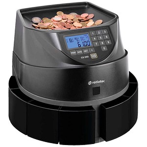 RATIOTEC CS250 - Geldzählmaschine, Münzenzähler- Münzensortierer