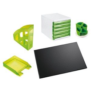 Schreibtischset grün-transluzent