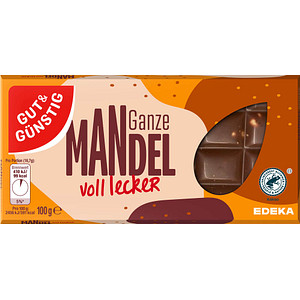 GUT&GÜNSTIG Ganze Mandel Schokolade 100,0 g