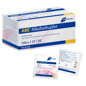 Meditrade® Alkoholtupfer ABE® 4465 weiß, 100 St.