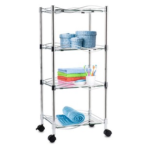 Luna Badregal transparent 4 Fachböden