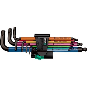 4013288188403 - 950 SPKL 9 SM HF Multicolour Winkelschlüsselsatz metrisch BlackLaser mit Haltefunktion 9-teilig