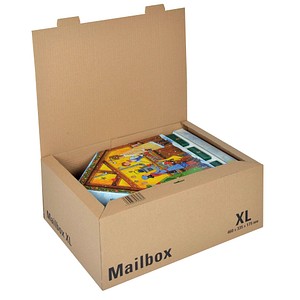 4033657964186 - ColomPac Mail-Box Versandkarton XL Braun 460 (B) x 335 (T) x 175 (H) mm 10 Stück 4033657964186 - ColomPac Mail-Box Versandkarton XL Braun 460 (B) x 335 (T) x 175 (H) mm 10 Stück