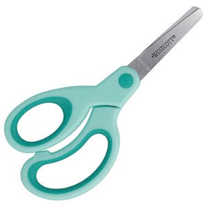 WESTCOTT Kinderschere Softgrip Lefty türkis 13,0 cm