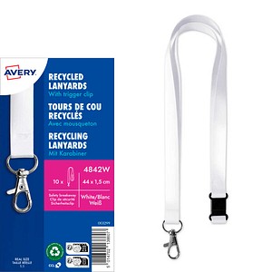 AVERY Zweckform Lanyards - Badge holder - 10 St. - White