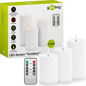 GB 64786 - LED-Kerzen, Ourtdoor, 3er-Set