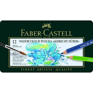FABER-CASTELL Albrecht Dürer Aquarellstifte farbsortiert, 12 St.
