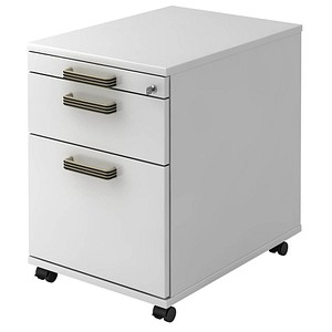 HAMMERBACHER Savona Rollcontainer weiß 3 Auszüge 42,8 x 58,0 x 59,0 cm