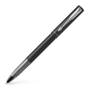 Parker Vector XL Tintenroller | Schwarze Metallic-Lackierung auf Messing | Feine Schreibspitze mit schwarzer Nachfülltinte | Geschenkbox