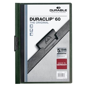 4005546210605 - DURABLE Klemmhefter Klemmappe DURACLIP 6mm D-gruen DIN A4 dunkelgrün 4005546210605 - DURABLE Klemmhefter Klemmappe DURACLIP 6mm D-gruen DIN A4 dunkelgrün