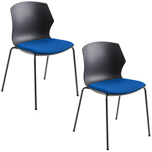 Mayer Stapelstühle myPRIMO 2511 17 01 26 396 blau Stoff, 2 St.