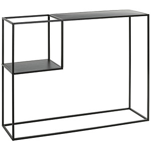 HAKU Möbel Konsolentisch Metall schwarz 100,0 x 30,0 x 80,0 cm >> büroshop24