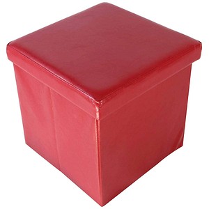 4260238060856 - Echtwerk Hocker mit Stauraum Store Cube EW-SW-0415 rot Kunstleder 4260238060856 - Echtwerk Hocker mit Stauraum Store Cube EW-SW-0415 rot Kunstleder