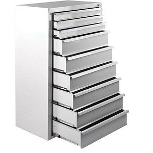 4050049247825 - MAMMUT Schubladenschrank lichtgrau 9 Schubladen 700 x 435 x 1200 cm 4050049247825 ADB
