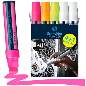 4004675187291 - 4 + 1 GRATIS Maxx 260 Kreidemarker farbsortiert 50 - 150 mm + GRATIS 4004675187291 4 Stück