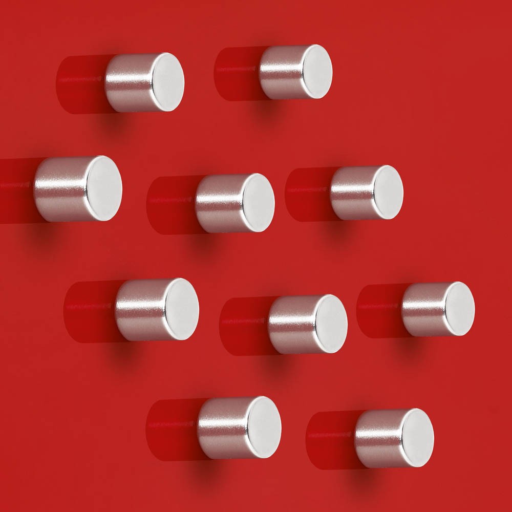 10 Magnete Rot Ø 24 mm Pinnwand Magnet Haftmagnete Büro Haushalt Kühlschrank 