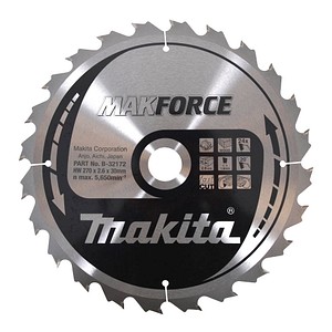 0088381420983 -  B-32172 MAKFORCE Kreissägeblatt 270 mm 24 Zähne 0088381420983 makita