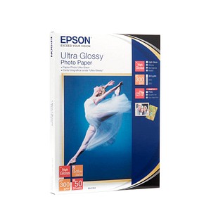 EPSON Fotopapier S041944 13,0 x 18,0 cm hochglänzend 300 g/qm 50 Blatt