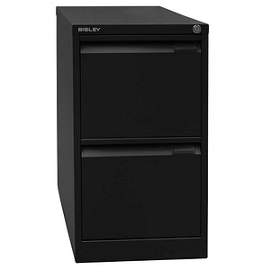 BISLEY Hängeregistraturschrank schwarz 2 Schubladen 41,3 x 62,2 x 71,1 cm