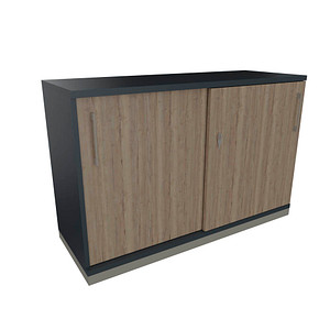 4260649686225 - fm Schiebetürenschrank Oldenburg 4260649686225 lavagrau eiche natur 1 Fachboden 1200 x 442 x 781 cm