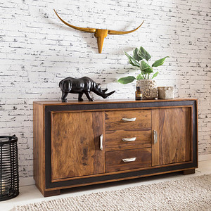 WOHNLING Sideboard, WL5.193 sheesham 160,0 x 44,0 x 80,0 cm, 1 St.