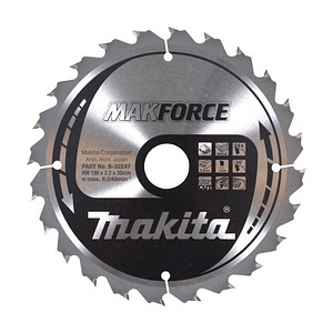 Image of makita B-32247 MAKFORCE Kreissägeblatt 190,0 mm, 24 Zähne