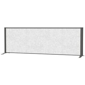 MAUL Akustik-Tischtrennwand MAULconnecto 9852689, hellgrau 160,0 x 50,0 cm, 1 St.