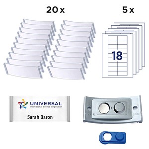 badgepoint GmbH badgepoint Namensschild polar POL30MA66-20DR 70x30mm e.st 20St. 4260320190263 badgepoint GmbH 20 Stück