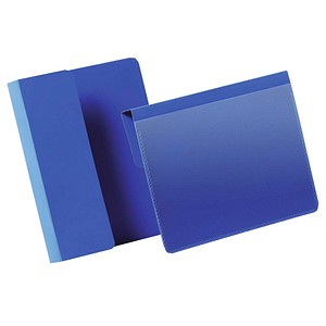 50 DURABLE Kennzeichnungstaschen blau 16,8 x 21,6 cm