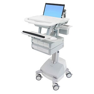 ergotron Visitenwagen StyleView SV44 Laptop grau für 1 Notebook, 1 Tastatur, 1 Maus