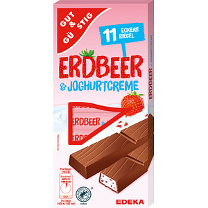 GUT&GÜNSTIG Joghurt-Erdbeer Schokoriegel 11 Riegel