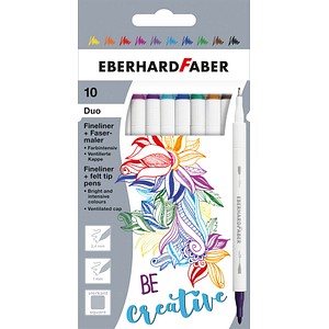 4087205515108 - Faserschreiberetui 10ST Duo sortiert 4087205515108 Eberhard Faber